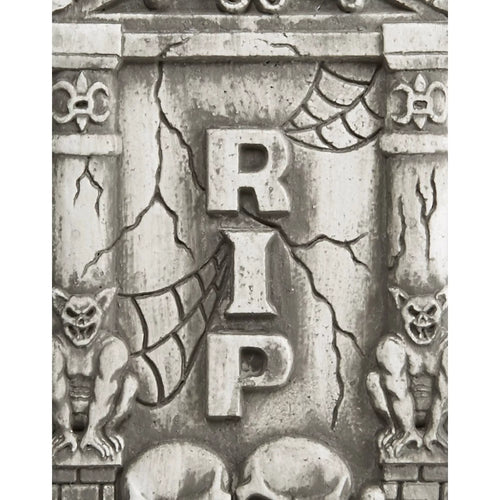 2 Ft Skull and Gargoyle Tombstone
