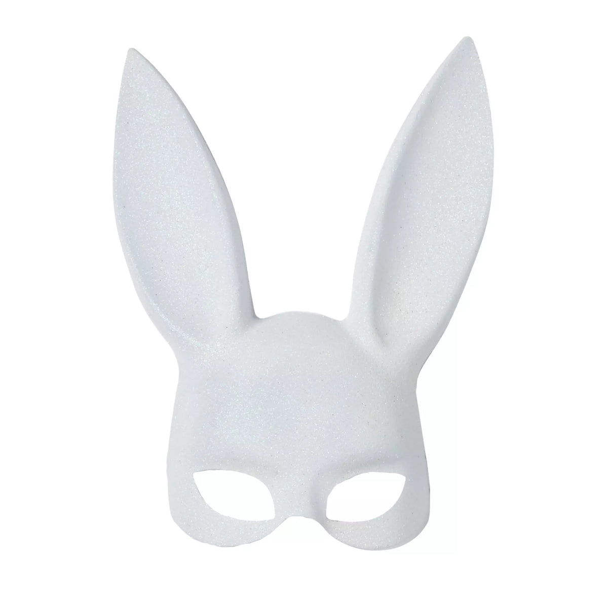 White Glitter Bunny Mask