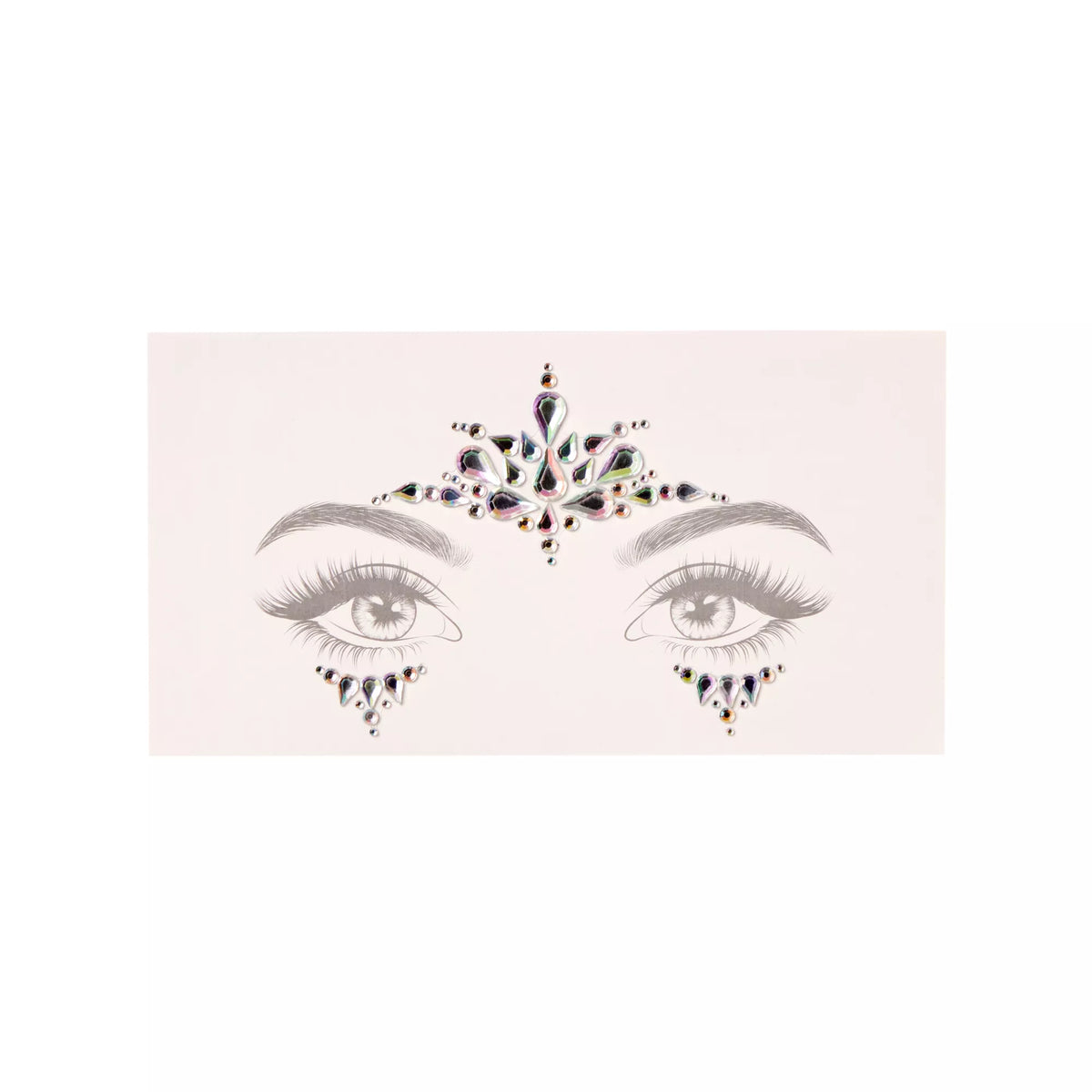 Iridescent Jewels Face Decal