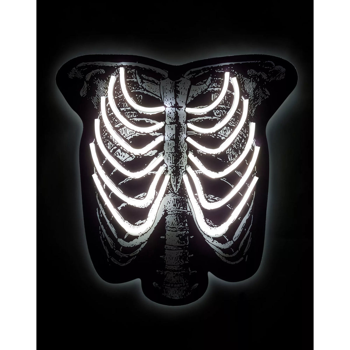 Skeleton Torso Neon LED Light-Up Sign