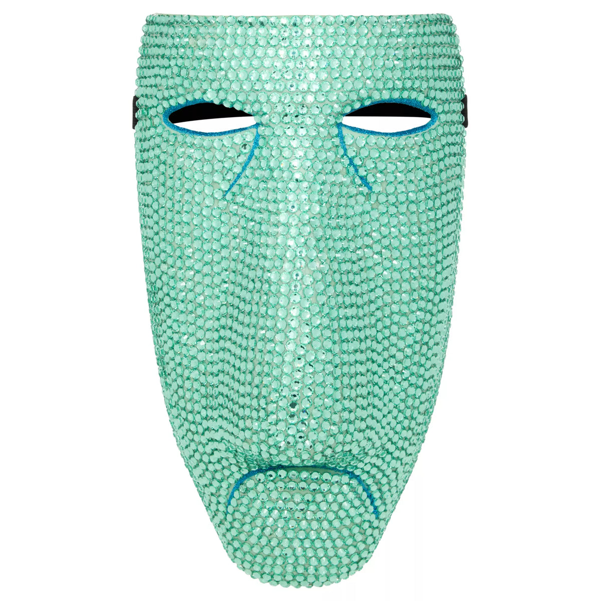 Bling Shock Green Rhinestone Half Mask -  The Nightmare Before Christmas