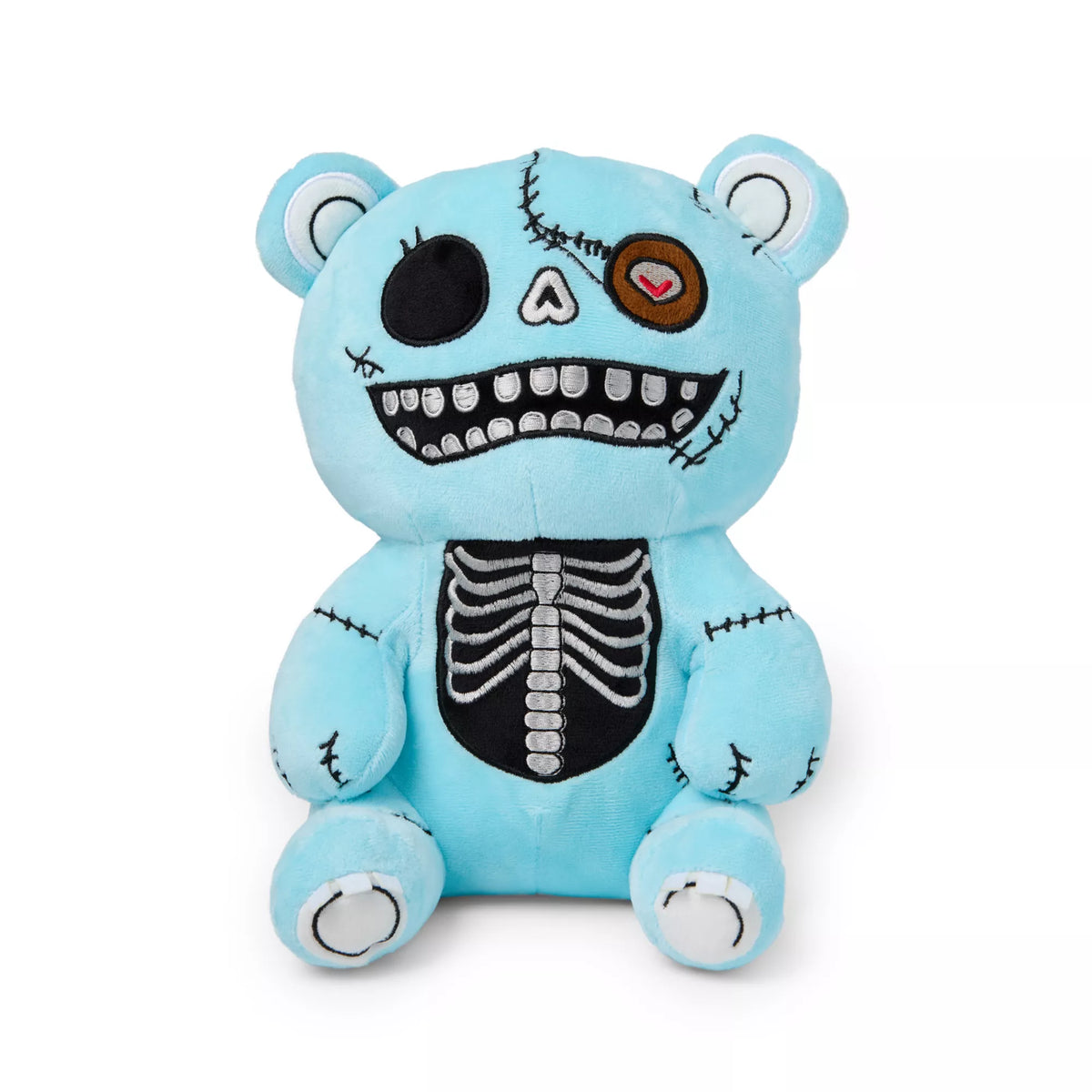 Blue Skeletal Bear Plush Toy
