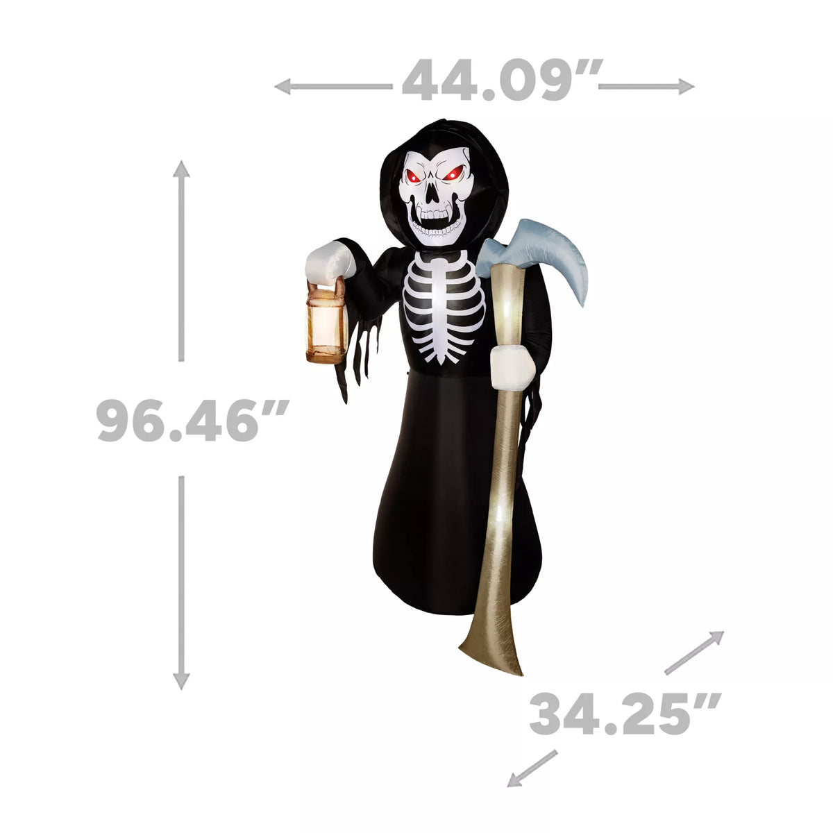 8 Ft Light-Up Reaper Inflatable Decoration
