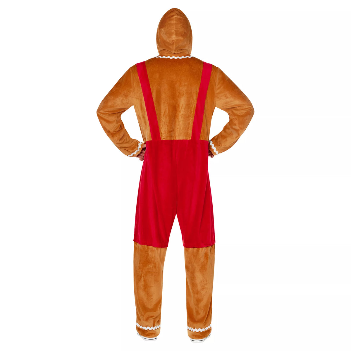 Adult Gingerbread Jumpsuit Costume